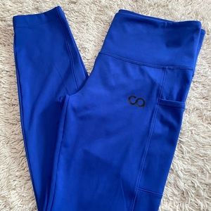 Contour athletics leggings size large blue